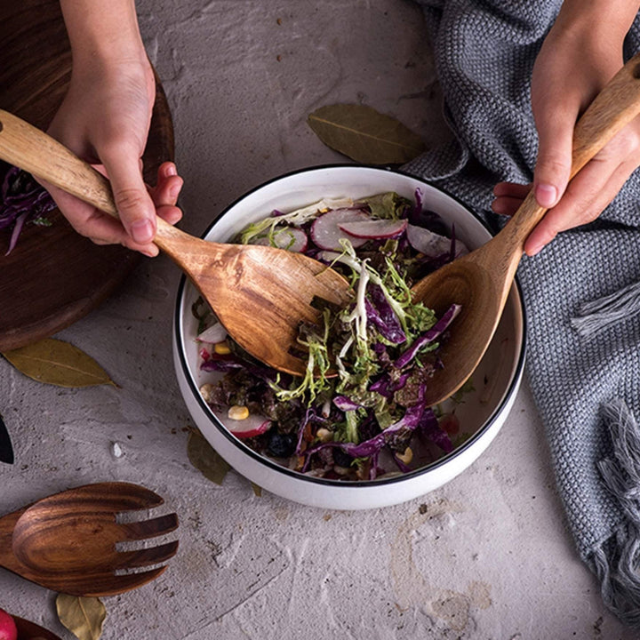 Wooden Salad Spoon and Fork Set - huemabe - Creative Home Decor