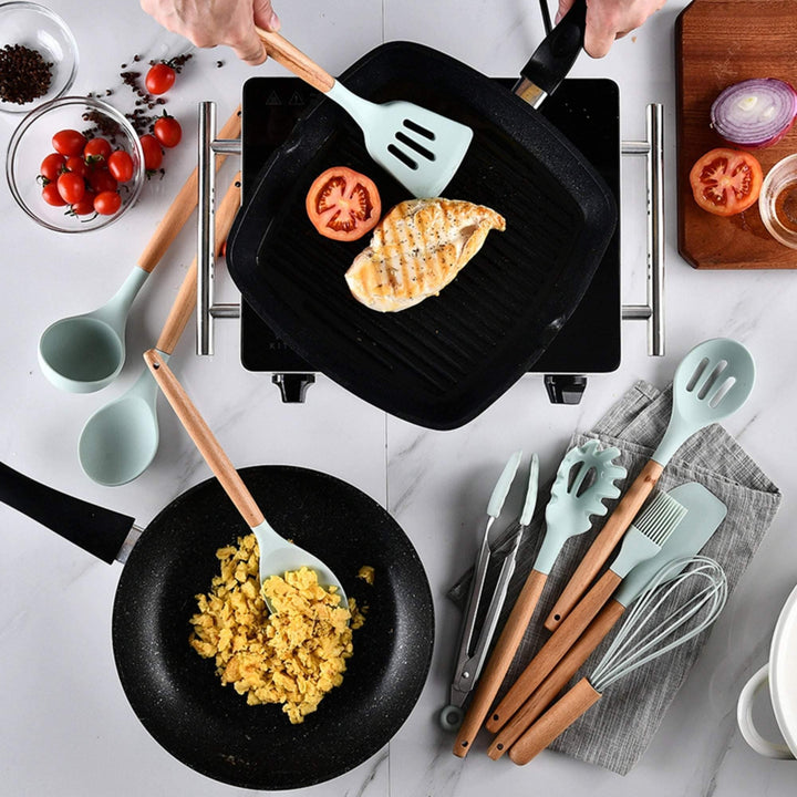 12 pcs Silicone Kitchenware Cooking Utensils Set - huemabe - Creative Home Decor