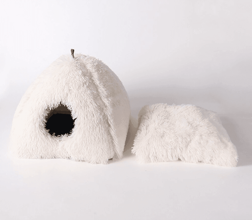 2 In 1 Soft Plush Cat Bed - huemabe - Creative Home Decor