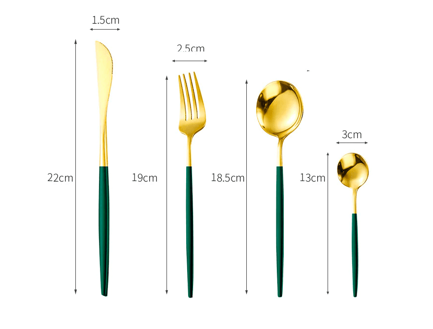 24pcs stainless Steel Dinnerware Set With Storage Rack - huemabe - Creative Home Decor