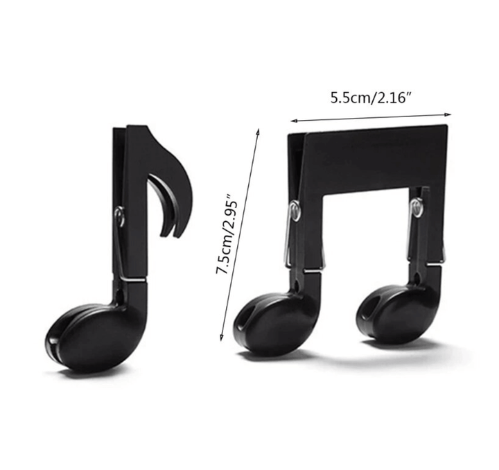 2pcs Set Musical Note Food Storage Bag Clip - huemabe - Creative Home Decor