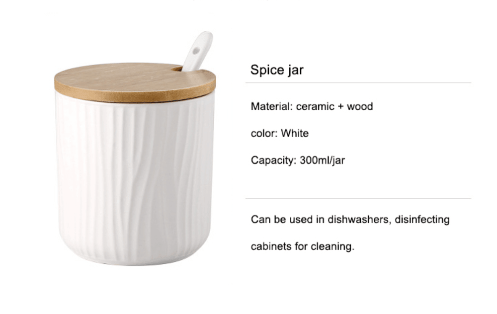3 Pcs/set Nordic Ceramic Seasoning Jar - huemabe - Creative Home Decor