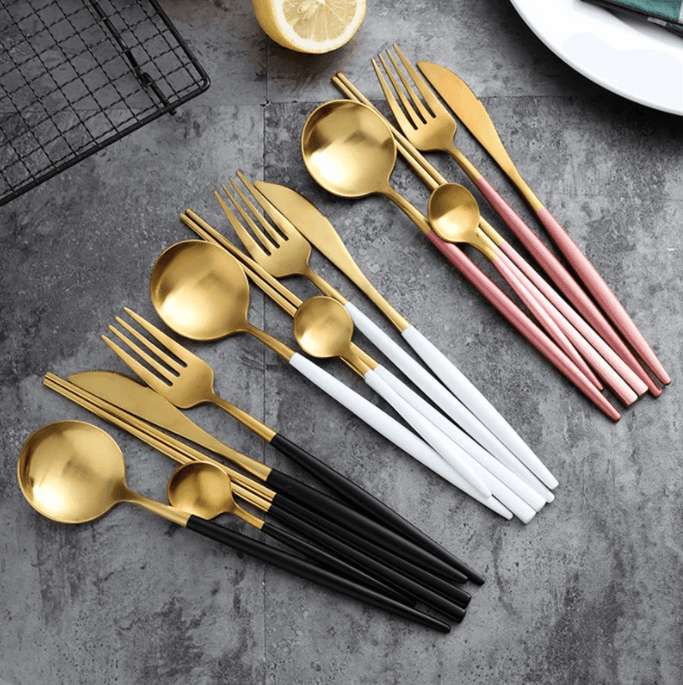 304 Stainless Steel Cutlery Set - huemabe - Creative Home Decor