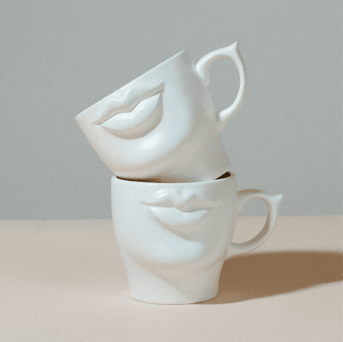 3D Mouth Ceramic Coffee Mug - huemabe - Creative Home Decor