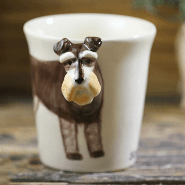 3D Schnauzer Dog Mug - huemabe - Creative Home Decor