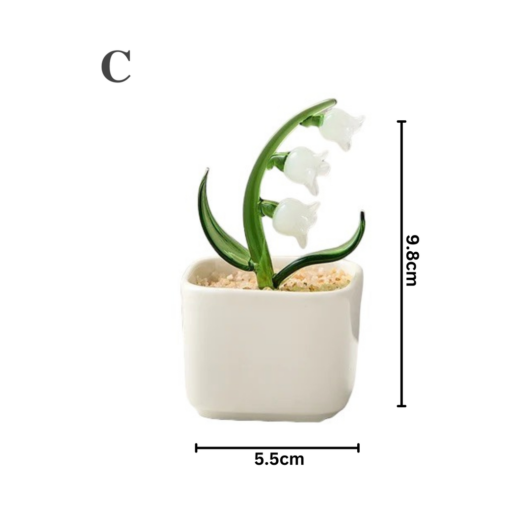 Creative Mini Simulation Glass Plants