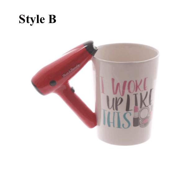 400ml Hair Dryer Ceramic Mug - huemabe - Creative Home Decor