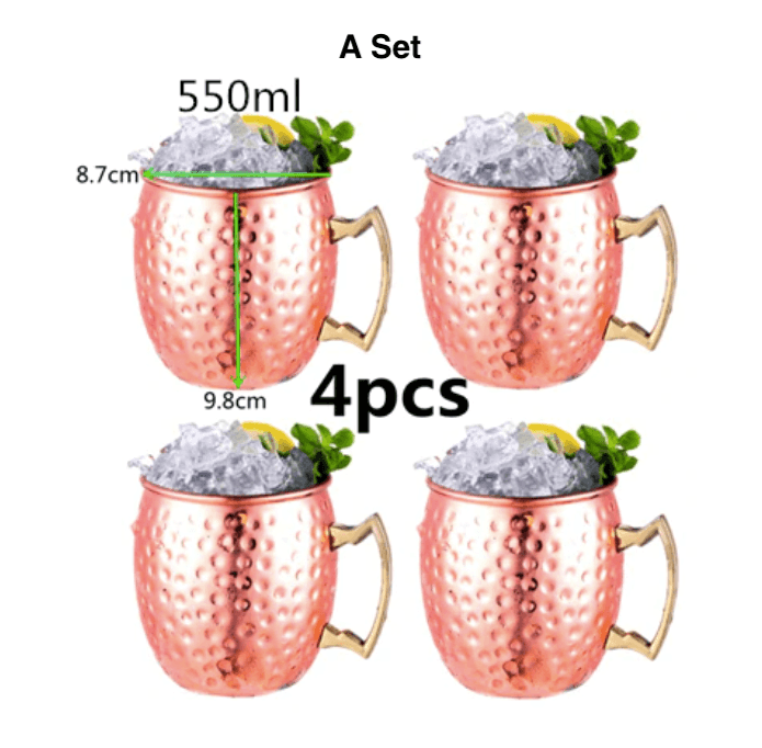 4pcs 550ml Moscow Mule Mug - huemabe - Creative Home Decor