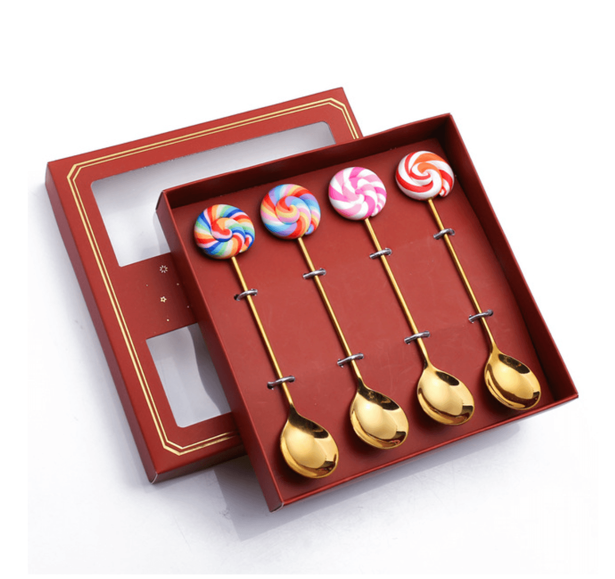 4PCS Donut Candy Cutlery Set With Gift Box - huemabe - Creative Home Decor