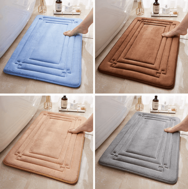 50x80cm Geometric Memory Foam Bathroom Mat Carpets - huemabe - Creative Home Decor
