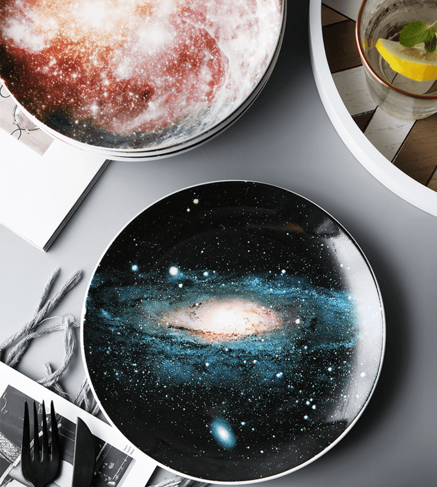 8 inch Starry Universe Plate - huemabe - Creative Home Decor