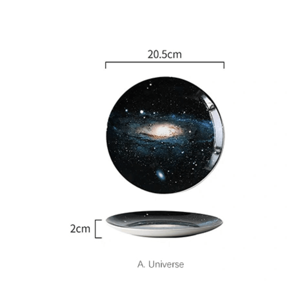 8 inch Starry Universe Plate - huemabe - Creative Home Decor