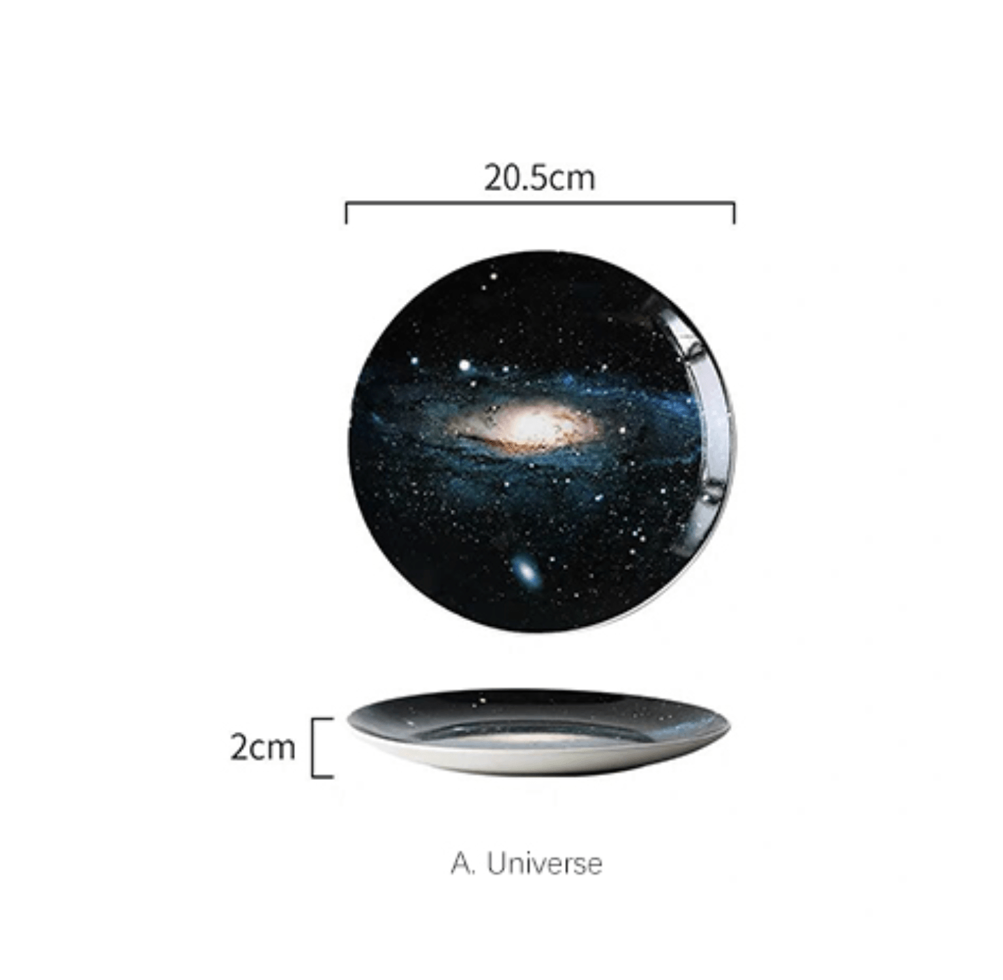 8 inch Starry Universe Plate - huemabe - Creative Home Decor