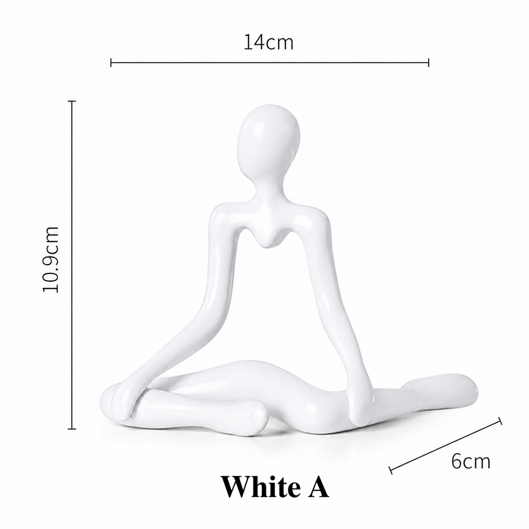 Abstract Thinker Figurine Set – Modern Minimalist Desk Decor