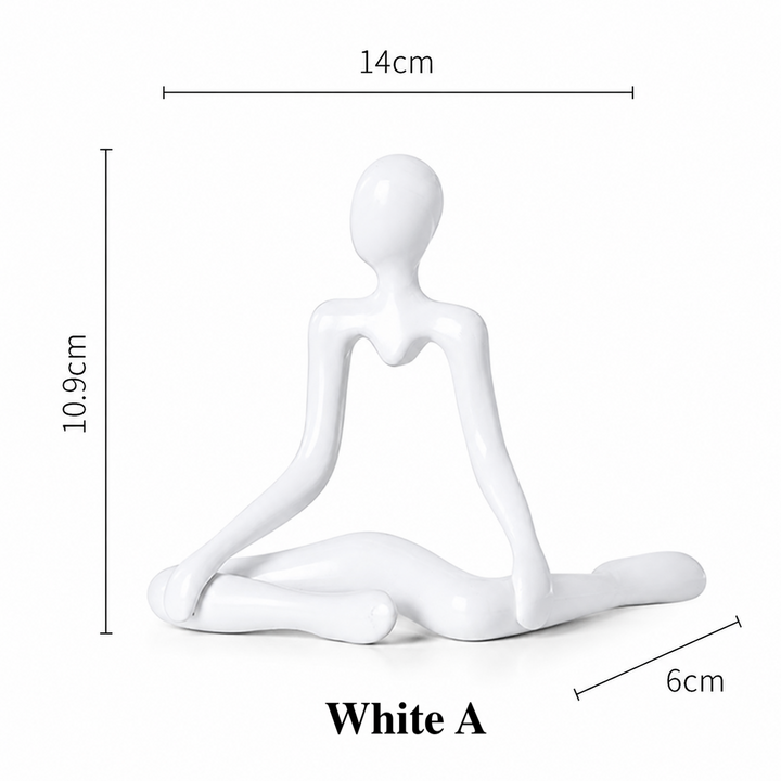 Abstract Thinker Figurine Set – Modern Minimalist Desk Decor
