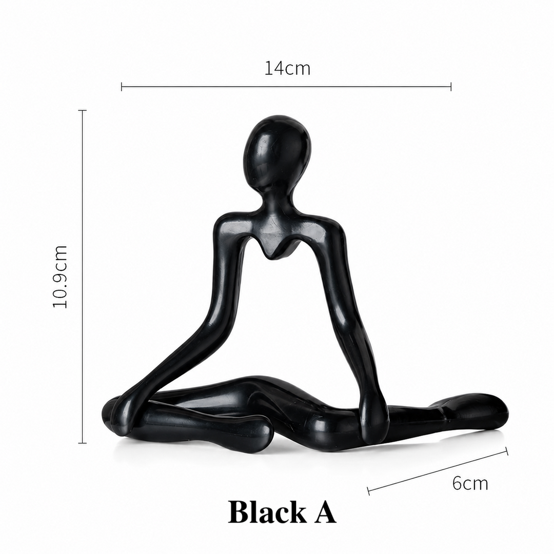 Abstract Thinker Figurine Set – Modern Minimalist Desk Decor
