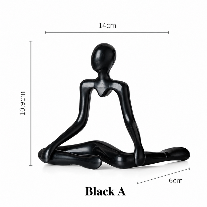 Abstract Thinker Figurine Set – Modern Minimalist Desk Decor