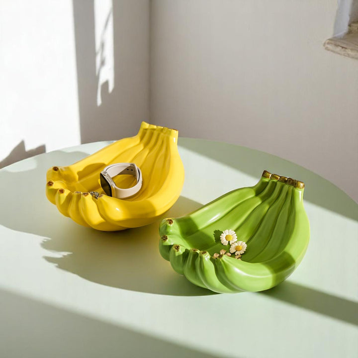Banana Shape Ceramic Fruit Plate | Decorative Tray