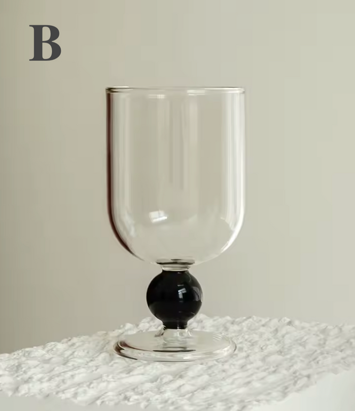 Borosilicate Colored Glass Goblet Wine Cup