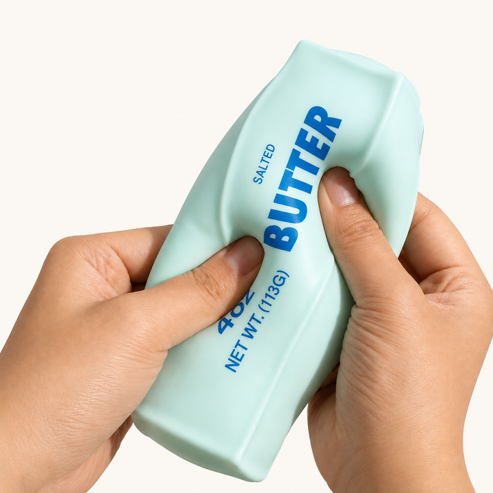 Butter Crunchy Squishy Toy, Stress Relief Fidget Squeeze Toy