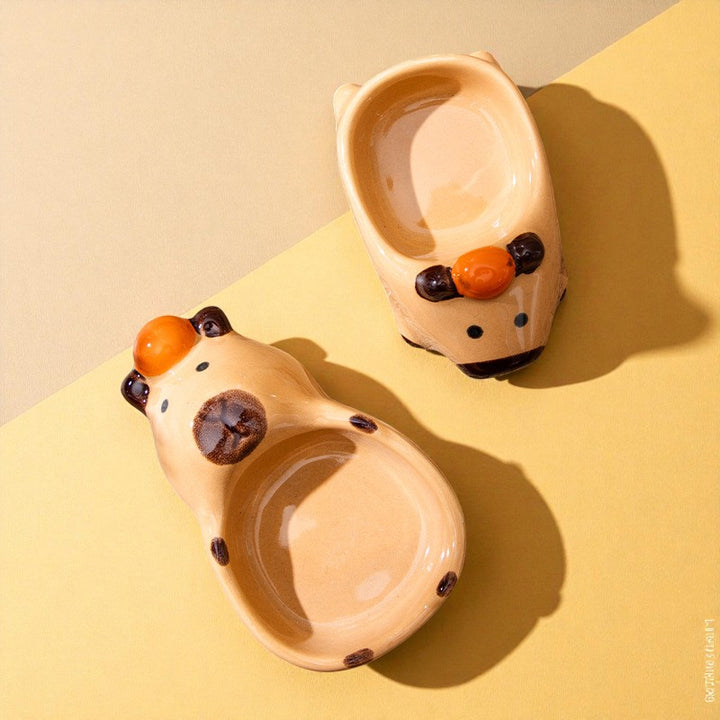 Capybara Ceramic Dipping Dish | Cute Animal Plate