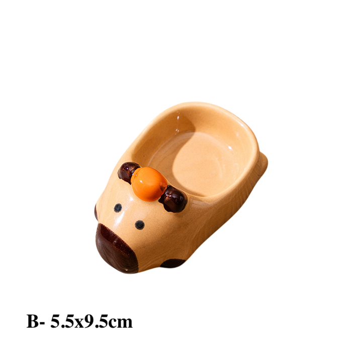 Capybara Ceramic Dipping Dish | Cute Animal Plate