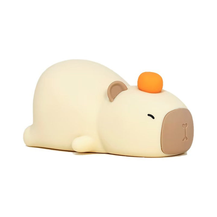 Capybara Silicone Night Light – Tap Control Bedside Lamp