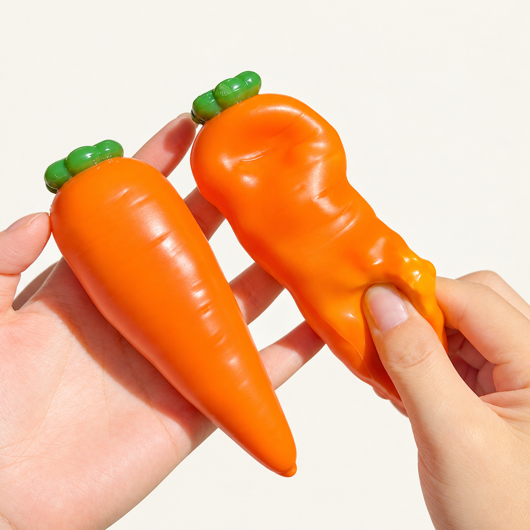 Carrot Crunchy Squishy Stress Toy – Sensory Fidget Toy