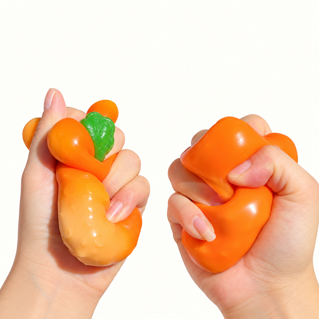Carrot Crunchy Squishy Stress Toy – Sensory Fidget Toy