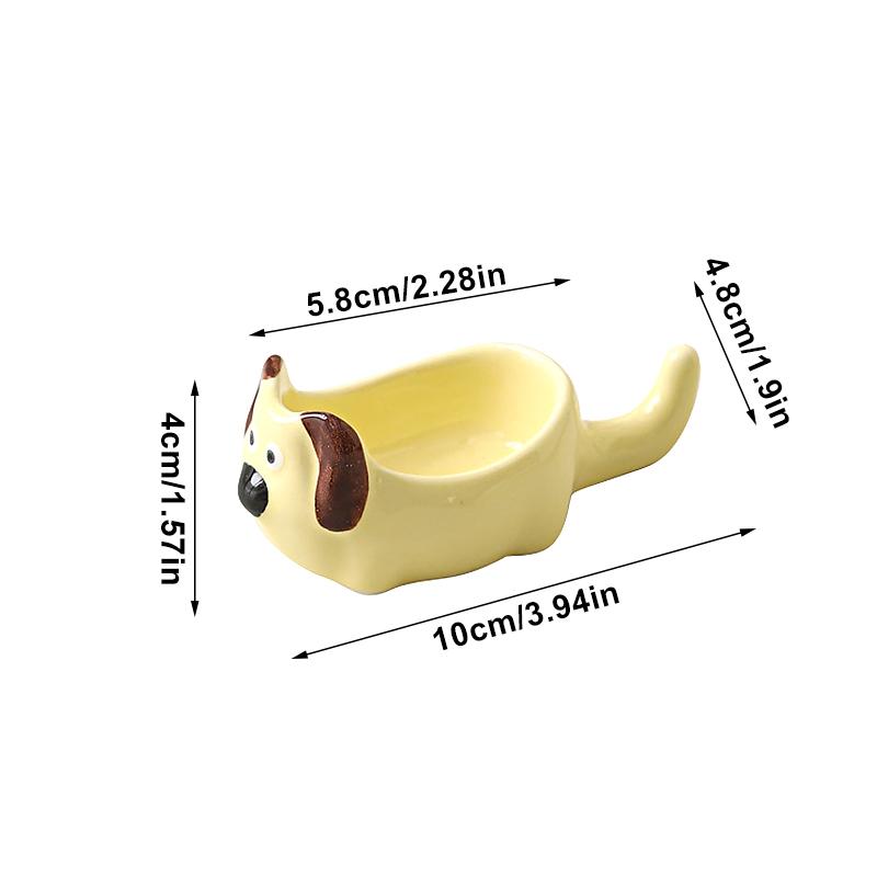 Cartoon Dog Ceramic Dipping Dish | Puppy Sauce Plate