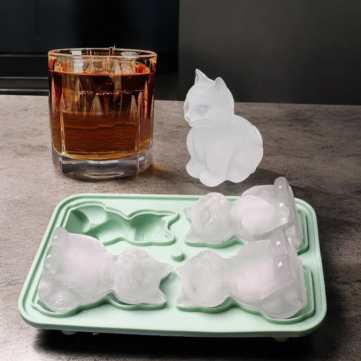 Cat Shape Silicone Ice Cube Mold