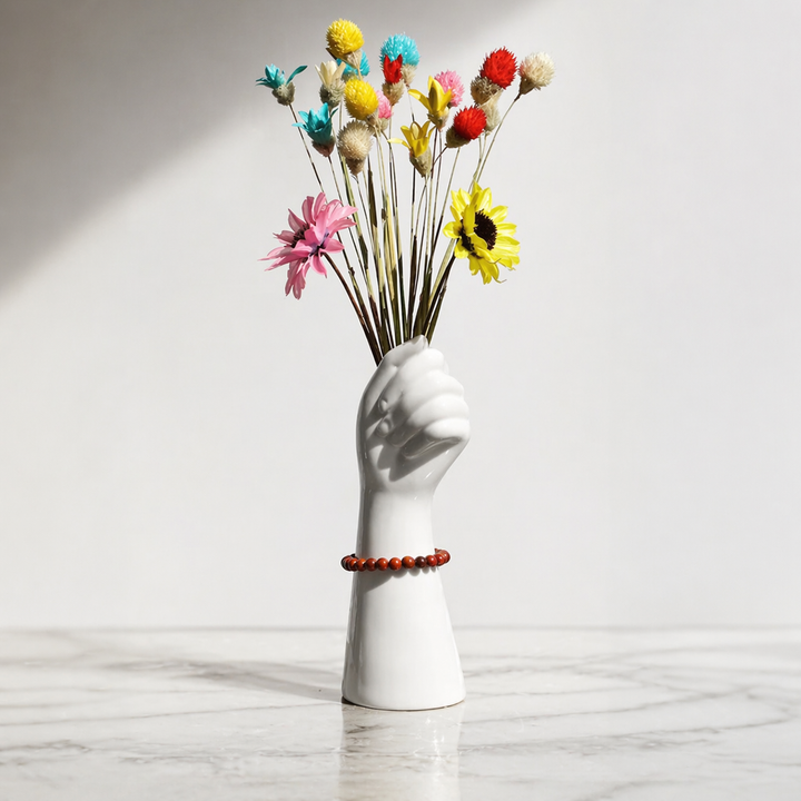 Hand Shape Ceramic Vase