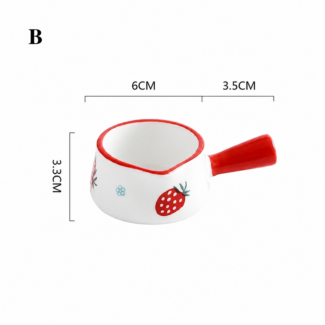 Ceramic Mini Creamer Jug with Handle | Sauce Pourer Milk Pit