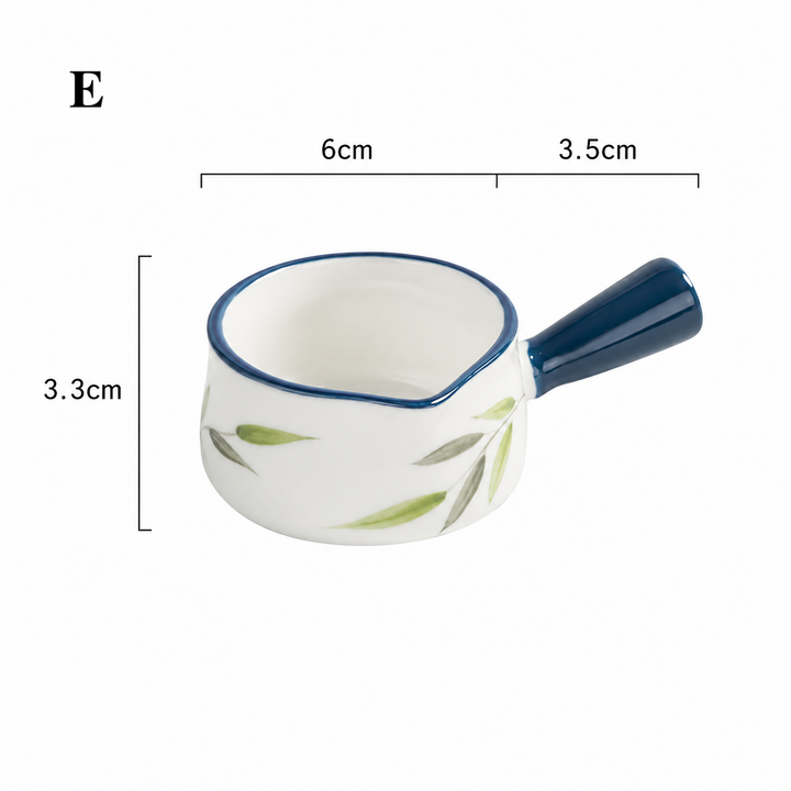 Ceramic Mini Creamer Jug with Handle | Sauce Pourer Milk Pit