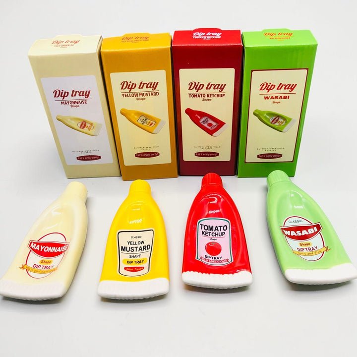 Ceramic Sauce Bottle Dish | Fun Condiment Plate