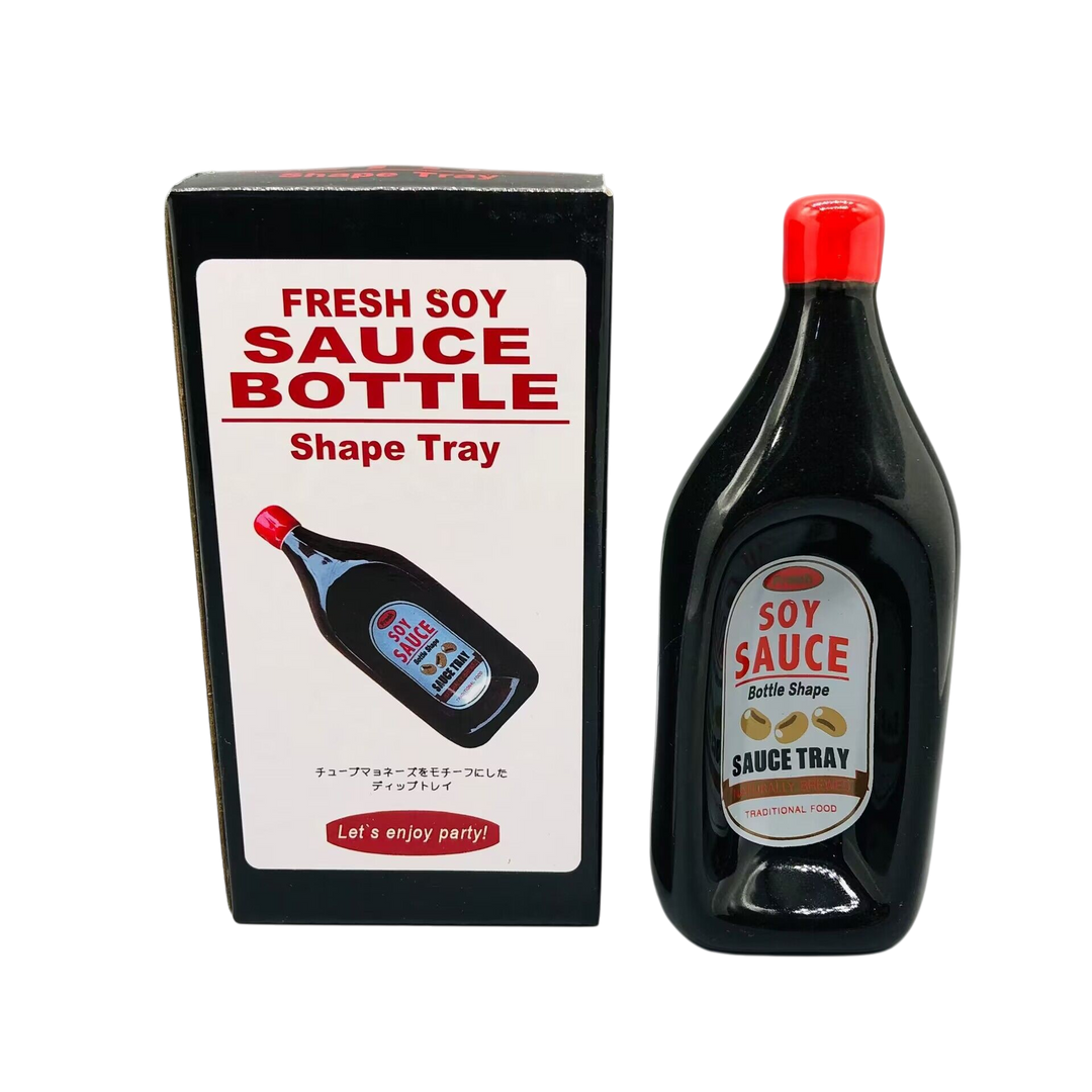 Ceramic Sauce Bottle Dish | Fun Condiment Plate