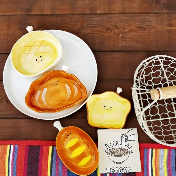 Ceramic Bread Design Plate