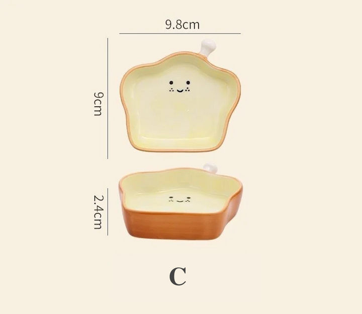 Ceramic Bread Design Plate