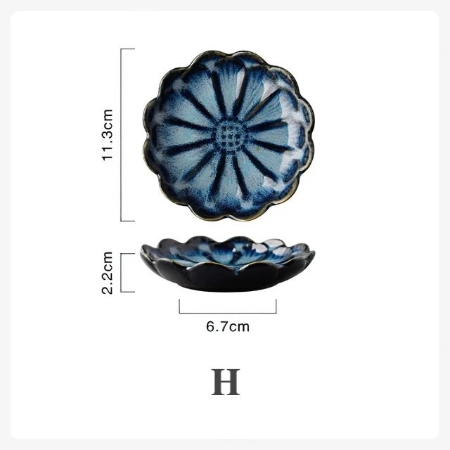 Ceramic Flower Shape Plate