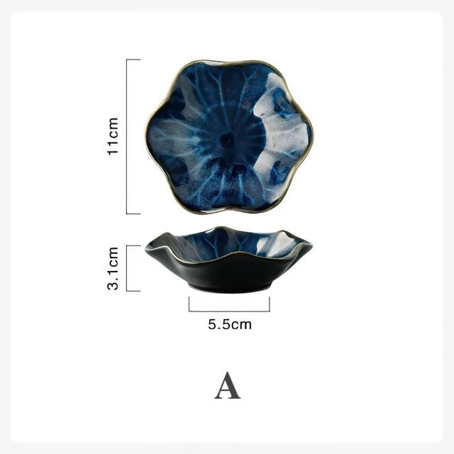 Ceramic Flower Shape Plate