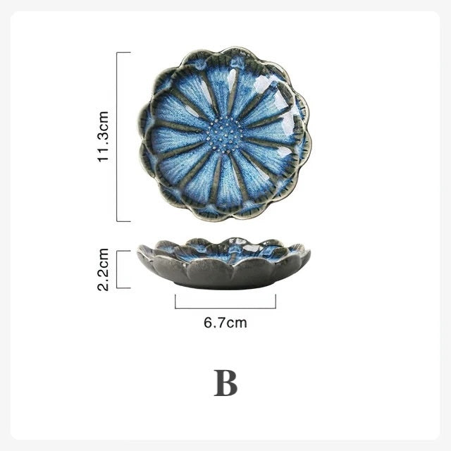 Ceramic Flower Shape Plate