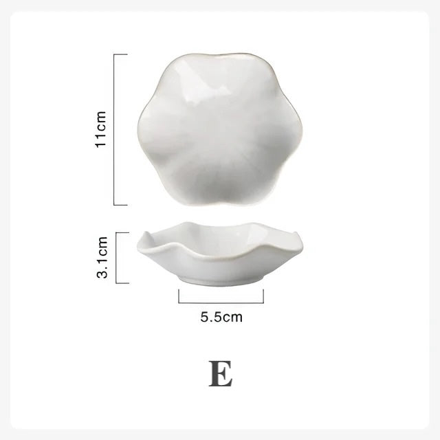 Ceramic Flower Shape Plate