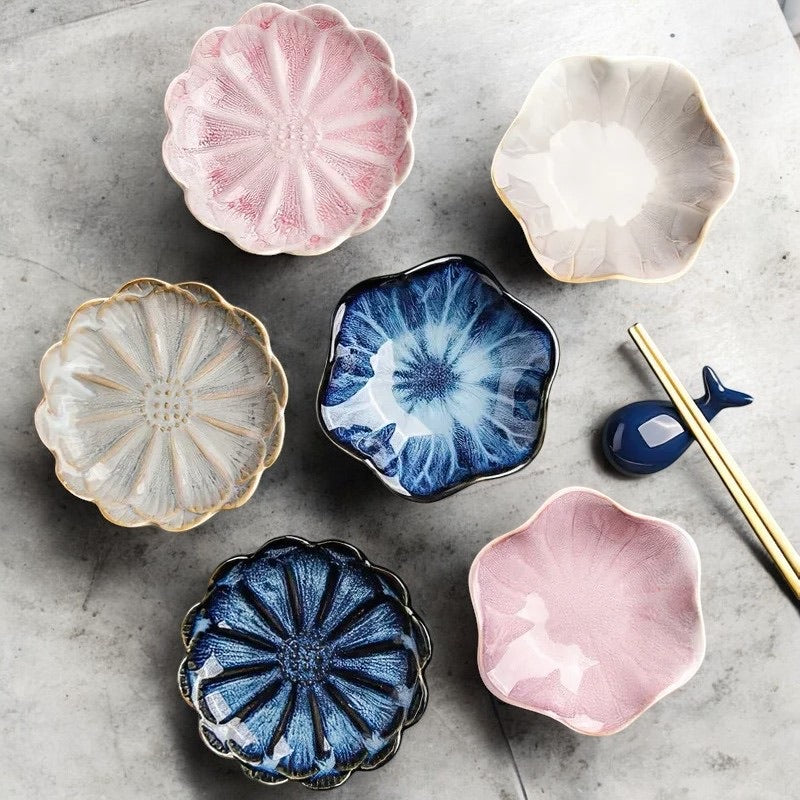 Ceramic Flower Shape Plate