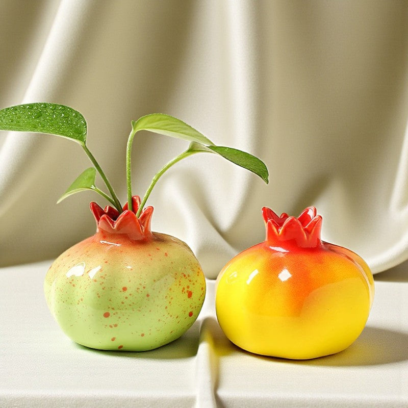 Ceramic Pomegranate Vase | Home Ornament