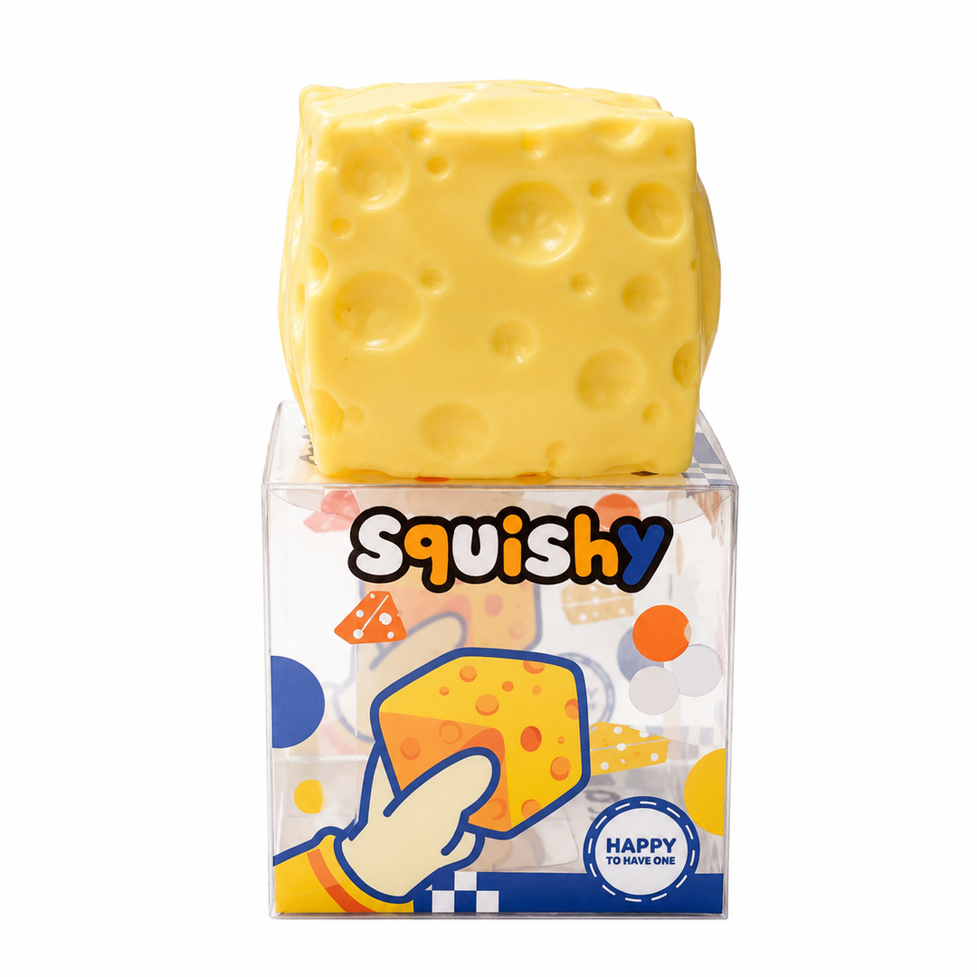 Cheese Squishy Toy, Slow Rising Stress Relief Fidget Squeeze