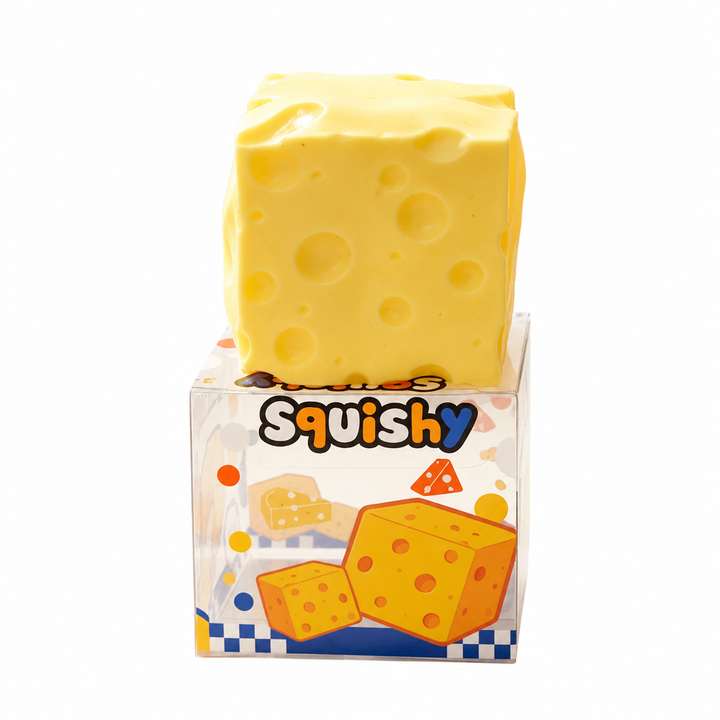 Cheese Squishy Toy, Slow Rising Stress Relief Fidget Squeeze