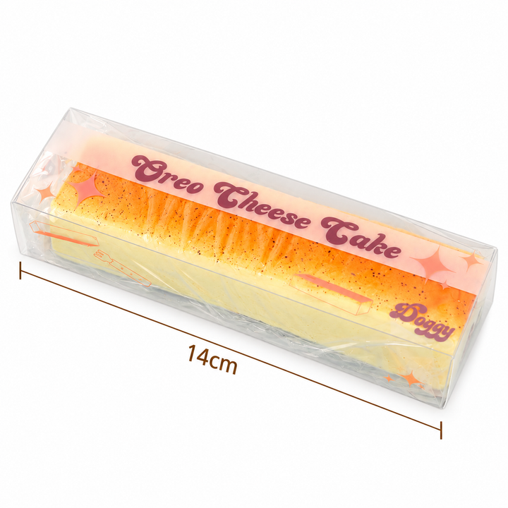 Cheesecake Squishy Toy – 14cm Slow Rising PU Stress Toy