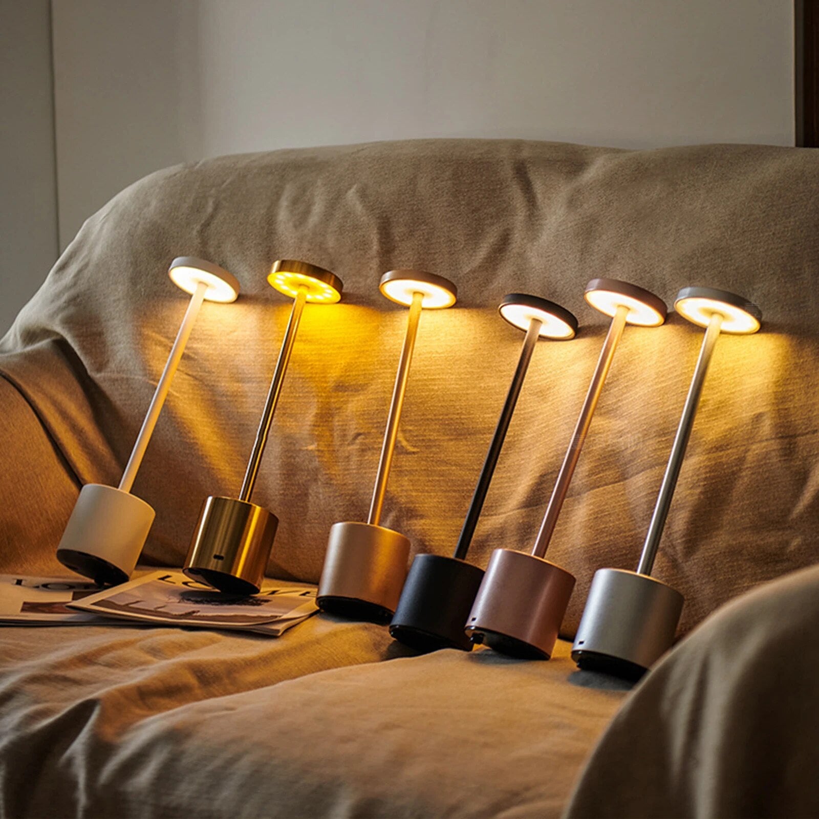 Touch Sensor LED Table Lamp | Rechargeable & Cordless – huemabe ...