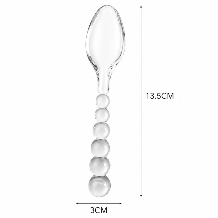 Colorful Glass Dessert Spoon | Dessert Fork