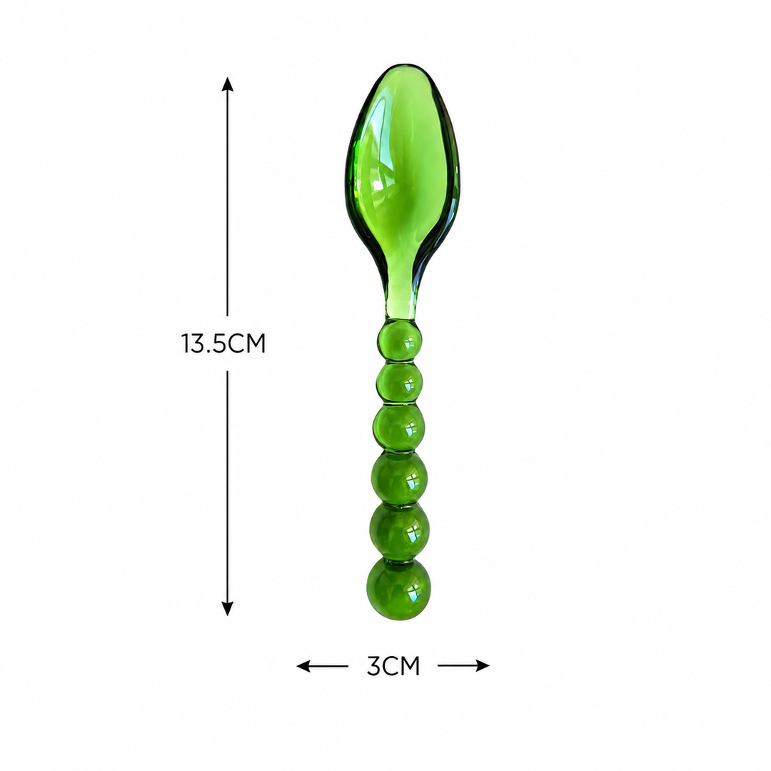 Colorful Glass Dessert Spoon | Dessert Fork